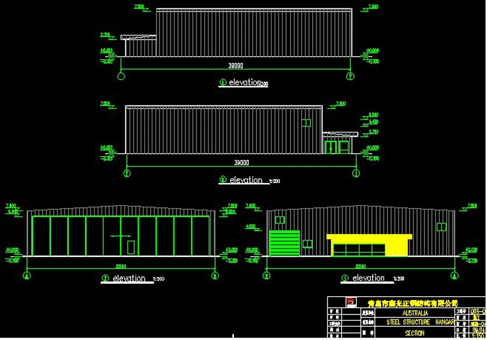 Construção de estruturas modernas de aço Construção de armazéns industriais de aço galvanizado 2