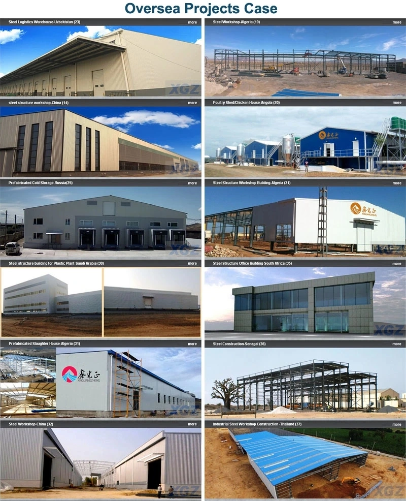 Q235 Oficina de estruturas de aço Armazém de metais pré-fabricados Certificado SGS 10