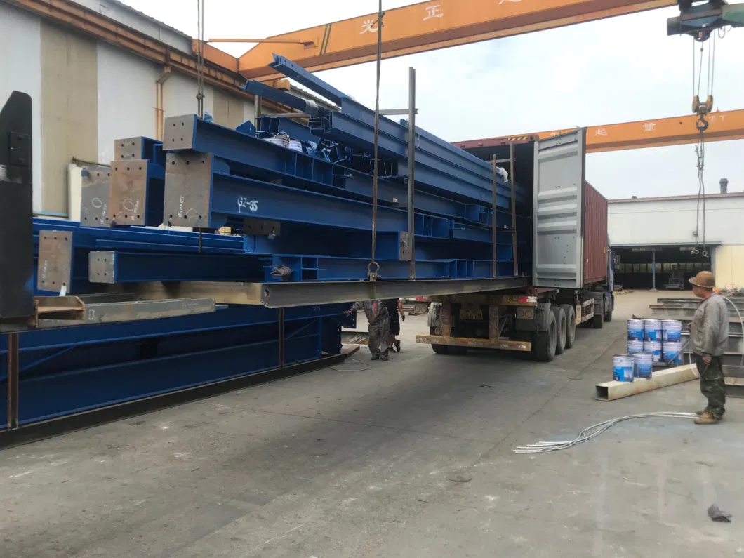 ISO Armazém de estrutura de aço Armazém de estrutura industrial de aço Armazém de armazenamento a frio 8