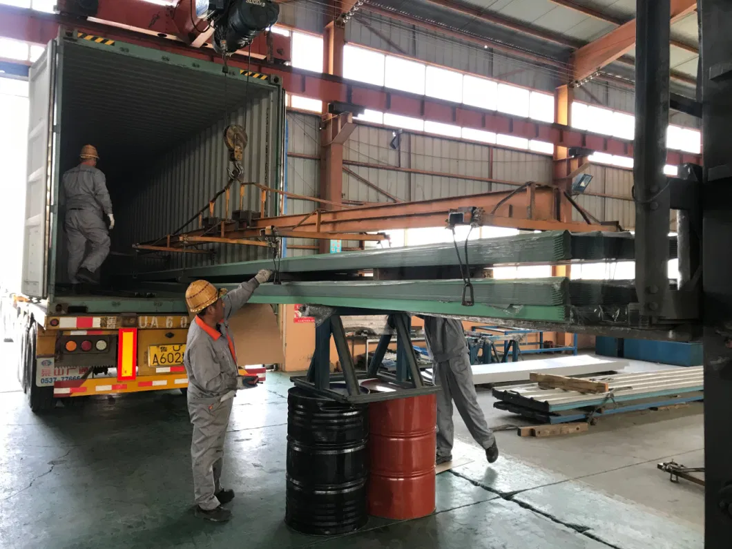 ISO Armazém de estrutura de aço Armazém de estrutura industrial de aço Armazém de armazenamento a frio 10