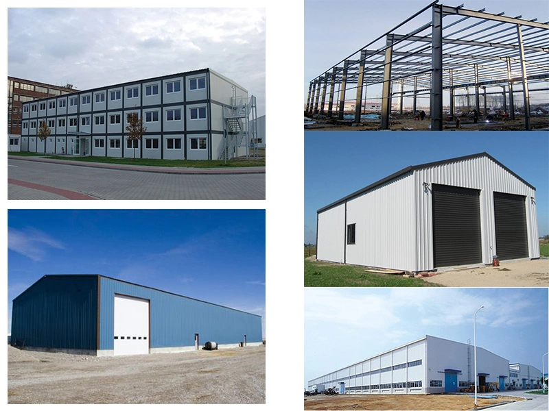 CE Edifício de Estrutura de Aço Soldado H Secção de Estrutura de Aço Hangar 1