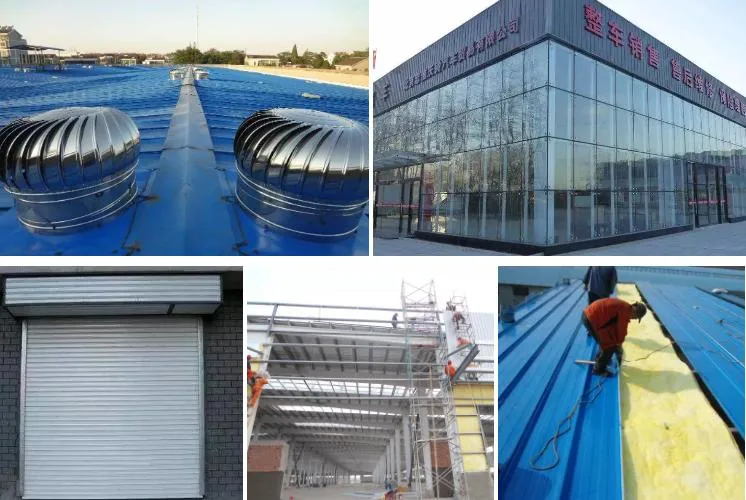 Q235 Construção de estruturas de aço Pintura anti-ferrugem Estrutura metálica pré-fabricada 1
