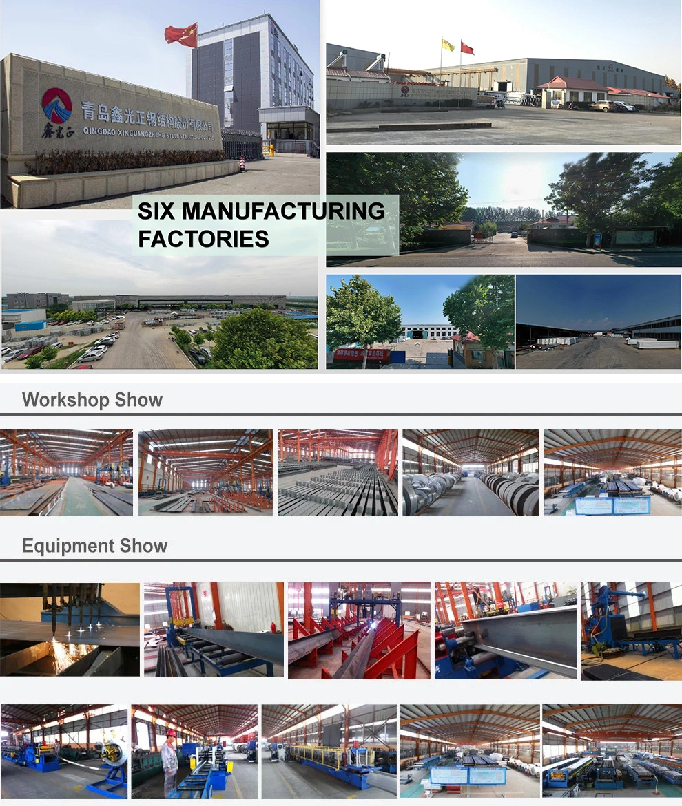 Q235 Construção de estruturas de aço Pintura anti-ferrugem Estrutura metálica pré-fabricada 5