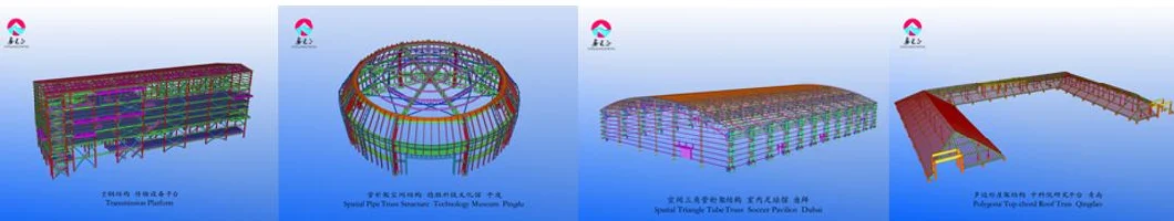 Construção de Armazém Prefabricado de Purlin Estrutura de aço Tratamento de superfície pintada 1