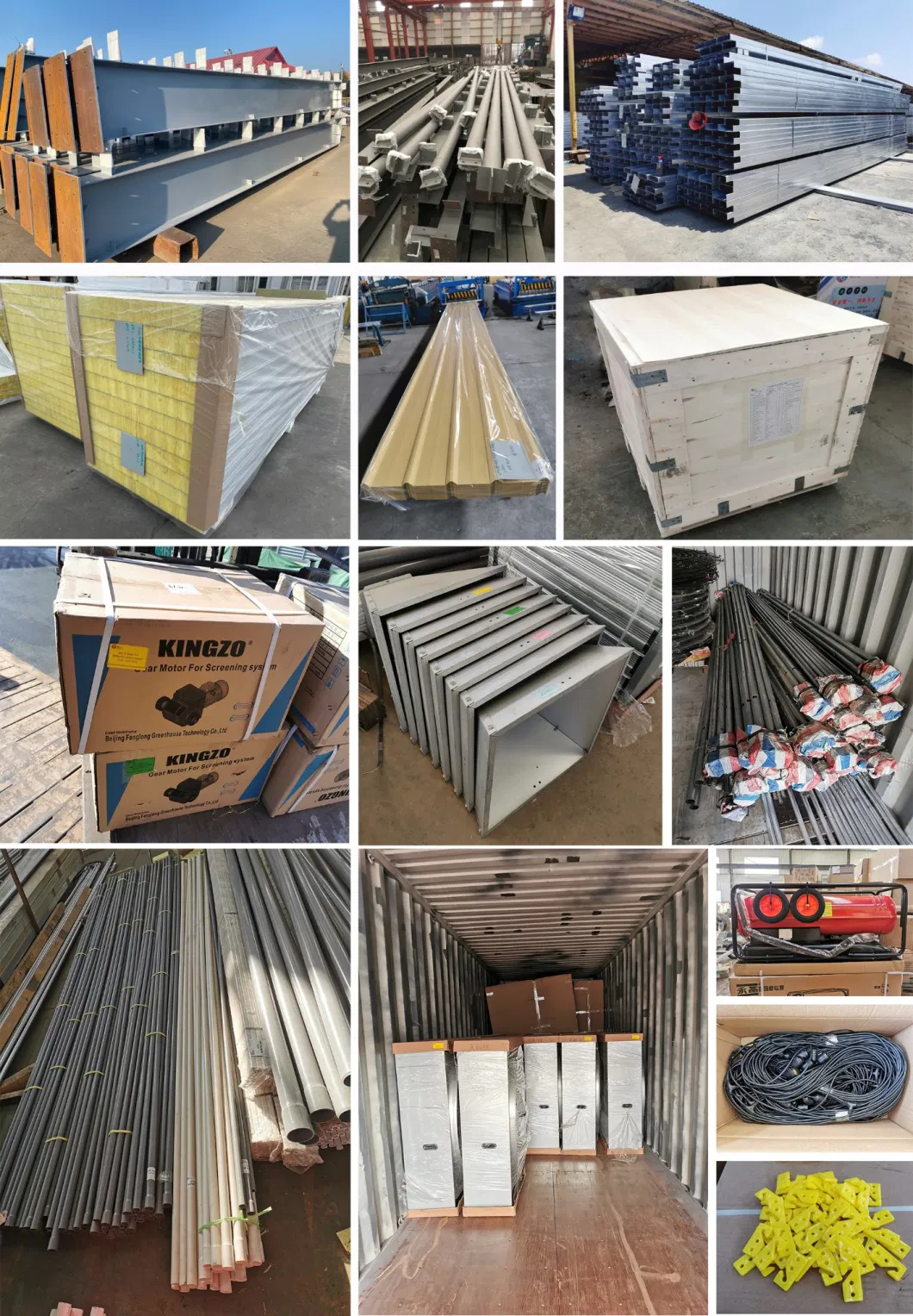 H Secção de aço Comercial Casinha de frango Estrutura de aço pré-fabricada 2