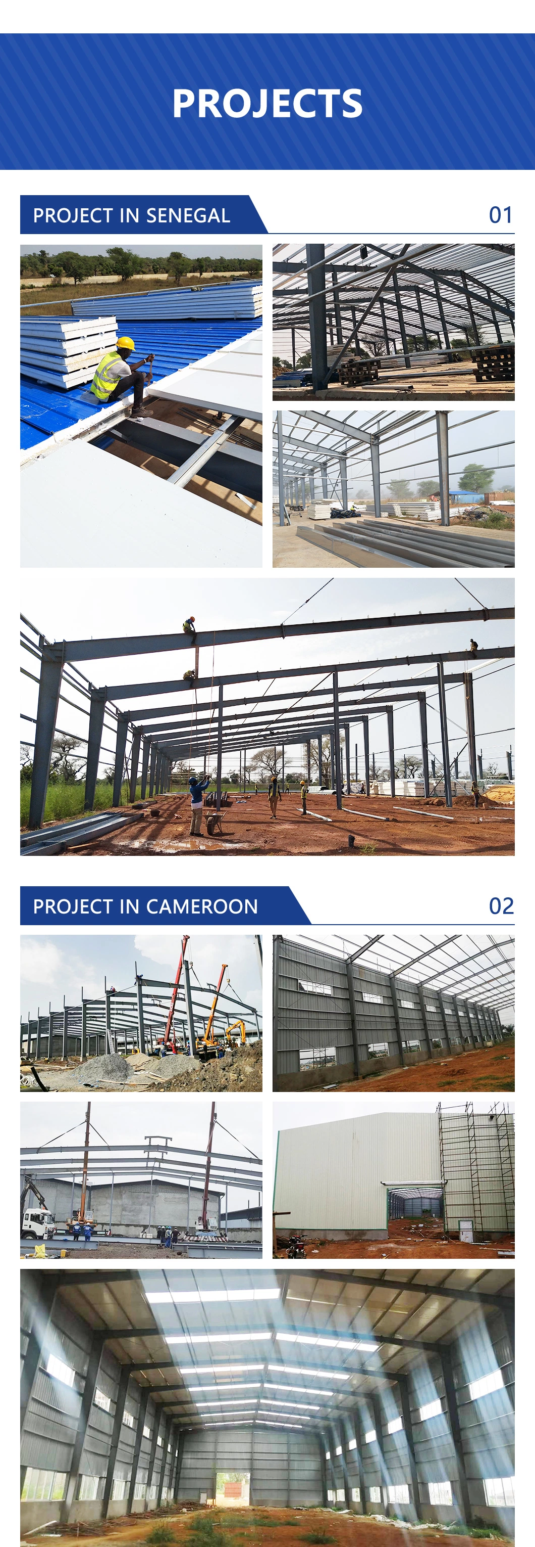 Armazém da construção de aço Q235 0