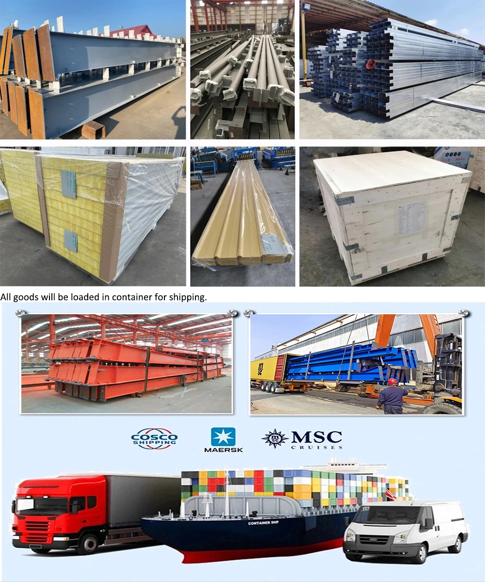 OEM Casa pré-fabricada de aço leve 8