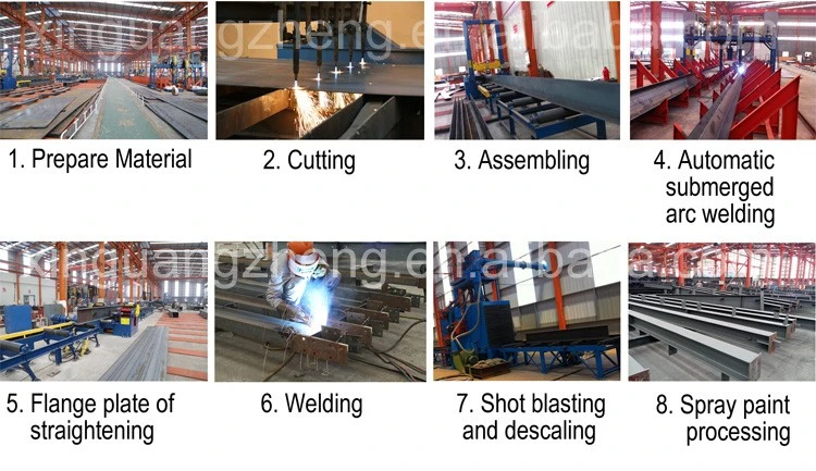 Pintura Construção de estruturas de aço OEM Armazém de estruturas de aço pré-fabricadas 1