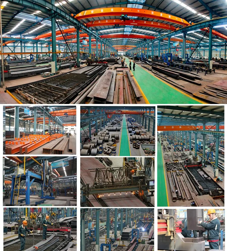 Pintura Construção de estruturas de aço OEM Armazém de estruturas de aço pré-fabricadas 9