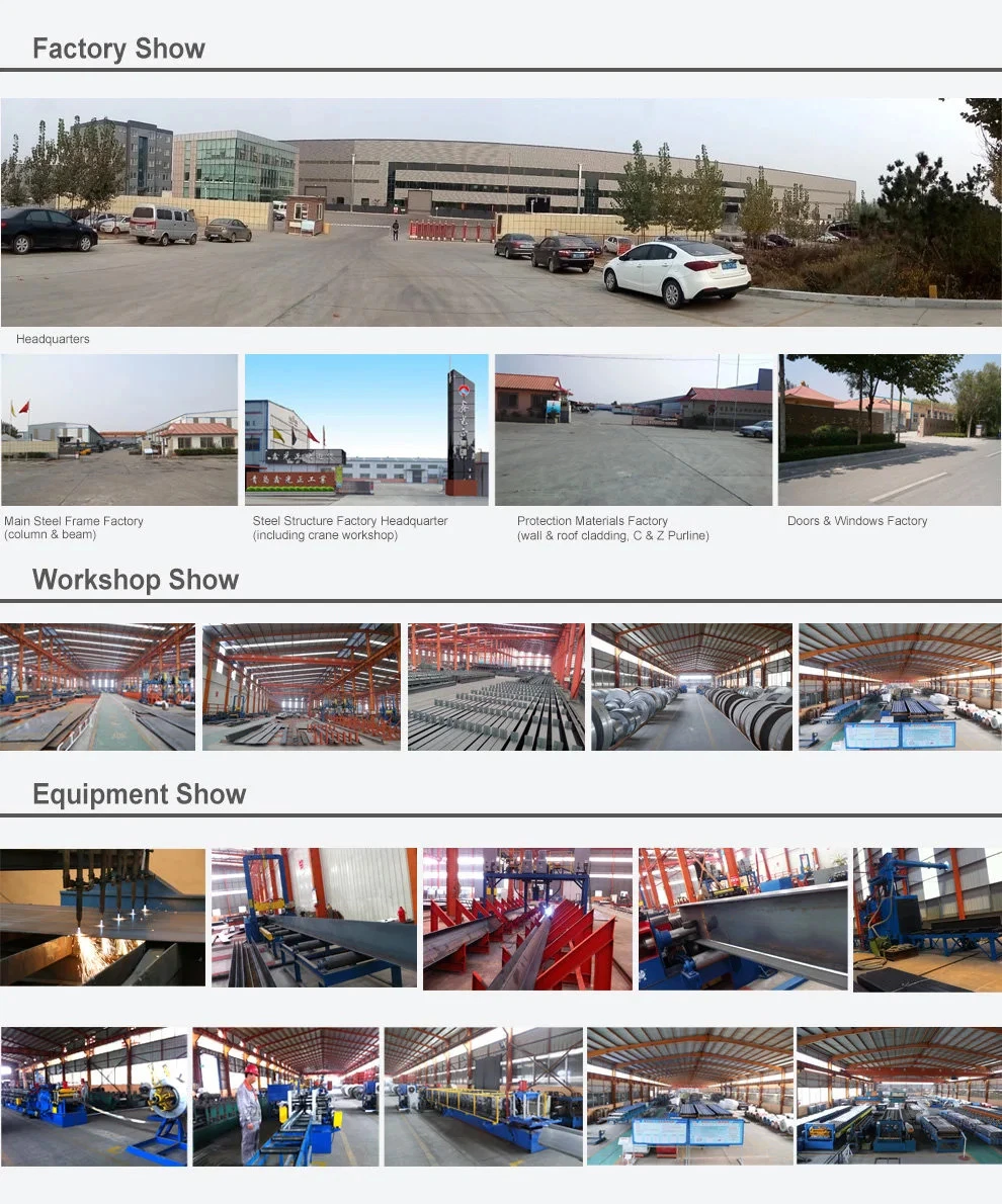 Construção industrial pré-construída de comprimento de viagem Edifício pré-fabricado 8