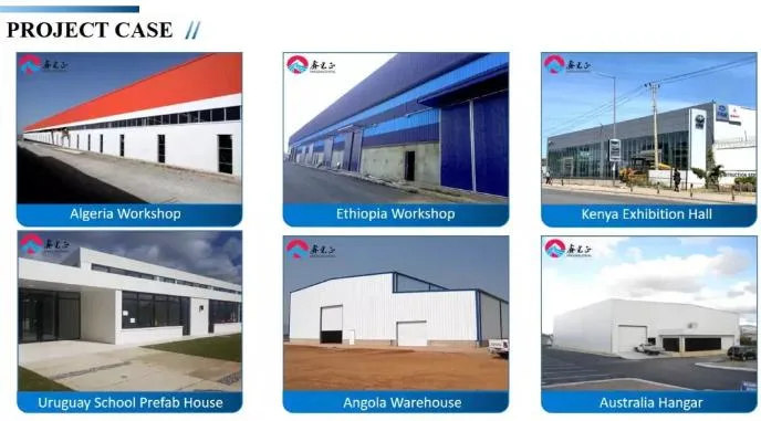 Preço de fábrica Oficina de estruturas de aço e pré-fabricação de estruturas de aço 5
